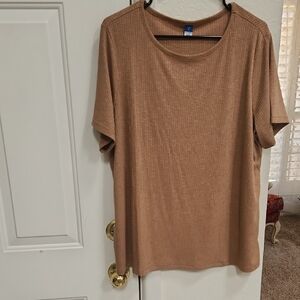 Old Navy Tan Short Sleeve Relaxed T-Shirt NWT